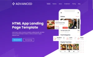 Advanced Pro - App Landing