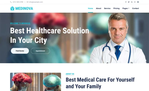 Medinova – Medical Website Template